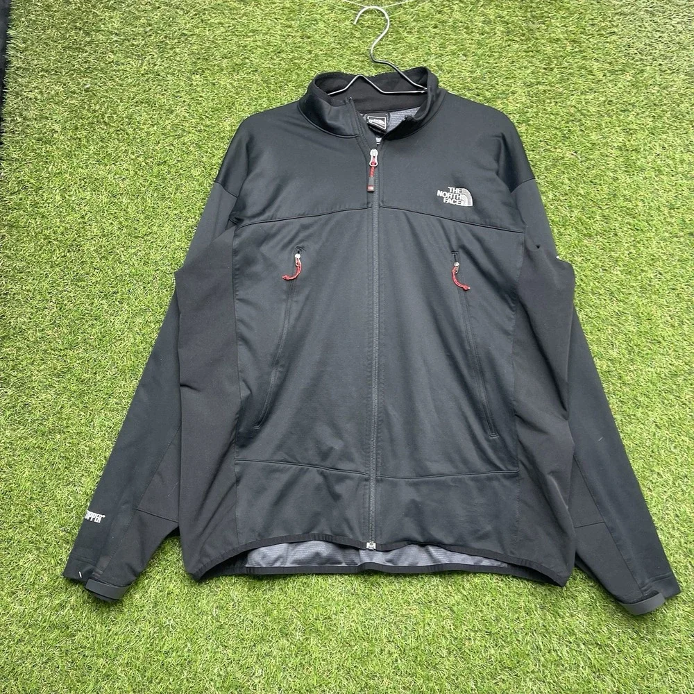 The North Face Summit Series Jacket Mens XL Black Windstopper Softshell Hiking